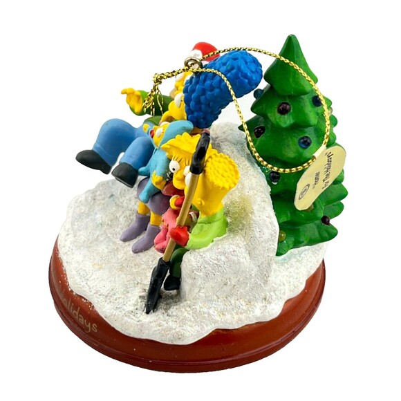 SIMPSONS Bradford Christmas Ornament Illuminated “Homer For The Holidays” w/Tags - Picture 2 of 7